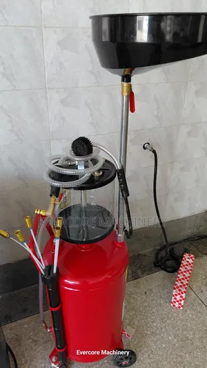 Fully Pneumatic Oil Drainer Machine 80l With Collection Glass.
