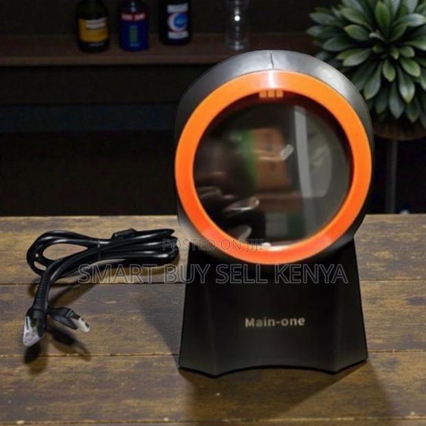 Space Efficient 1d and 2d Table Mount Barcode Scanner Hands Free