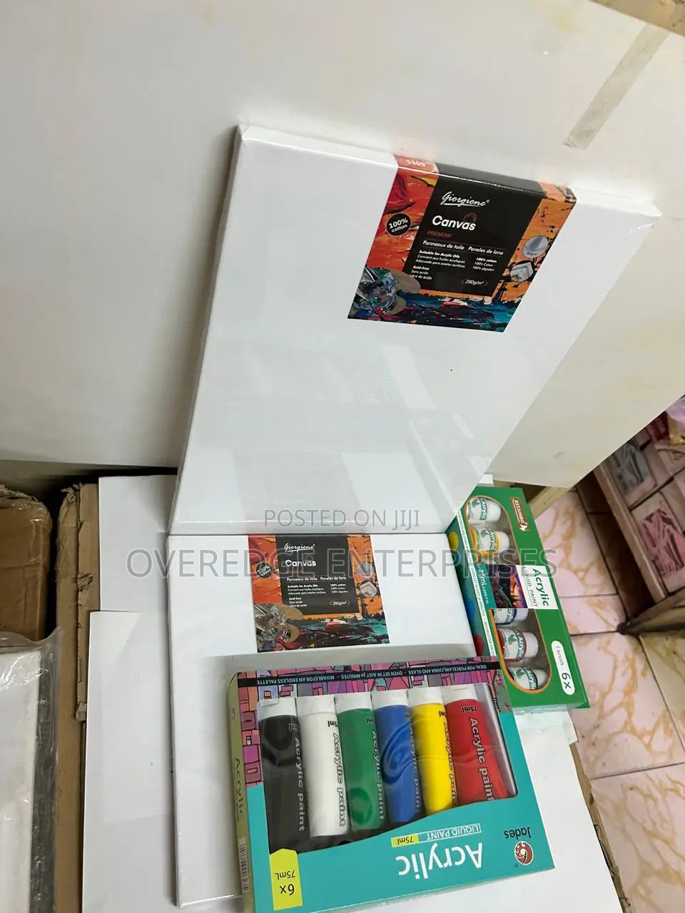 Art Canvases and Paints Available