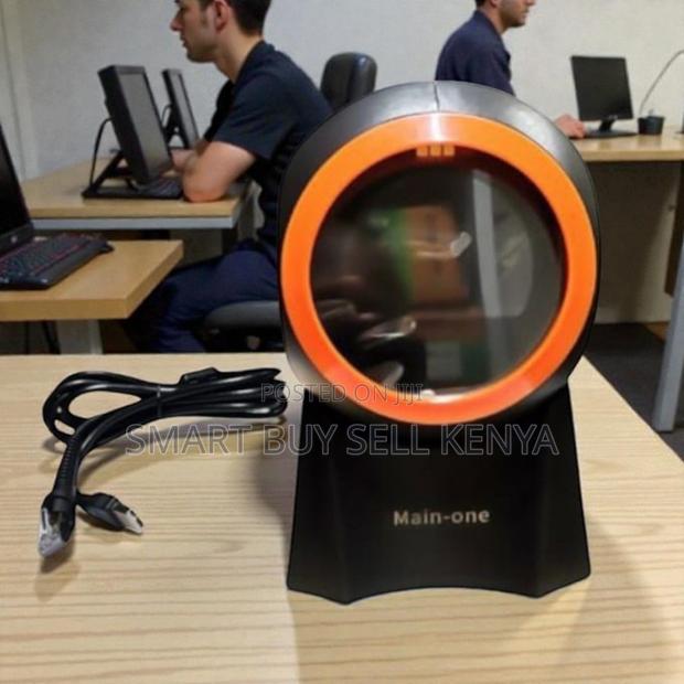 Super Markets 1d and 2d Table Mount Barcode Scanner Usb Wired - main view