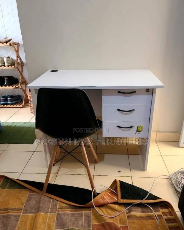 Study Desk +Ottoman Eames Chair - main view