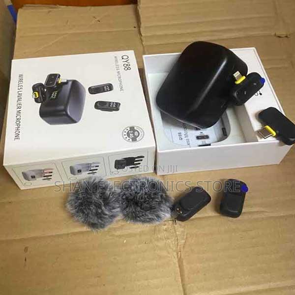 4in1wireless Lavalier Microphone, Noise Reduction Clip Mic Magnetic