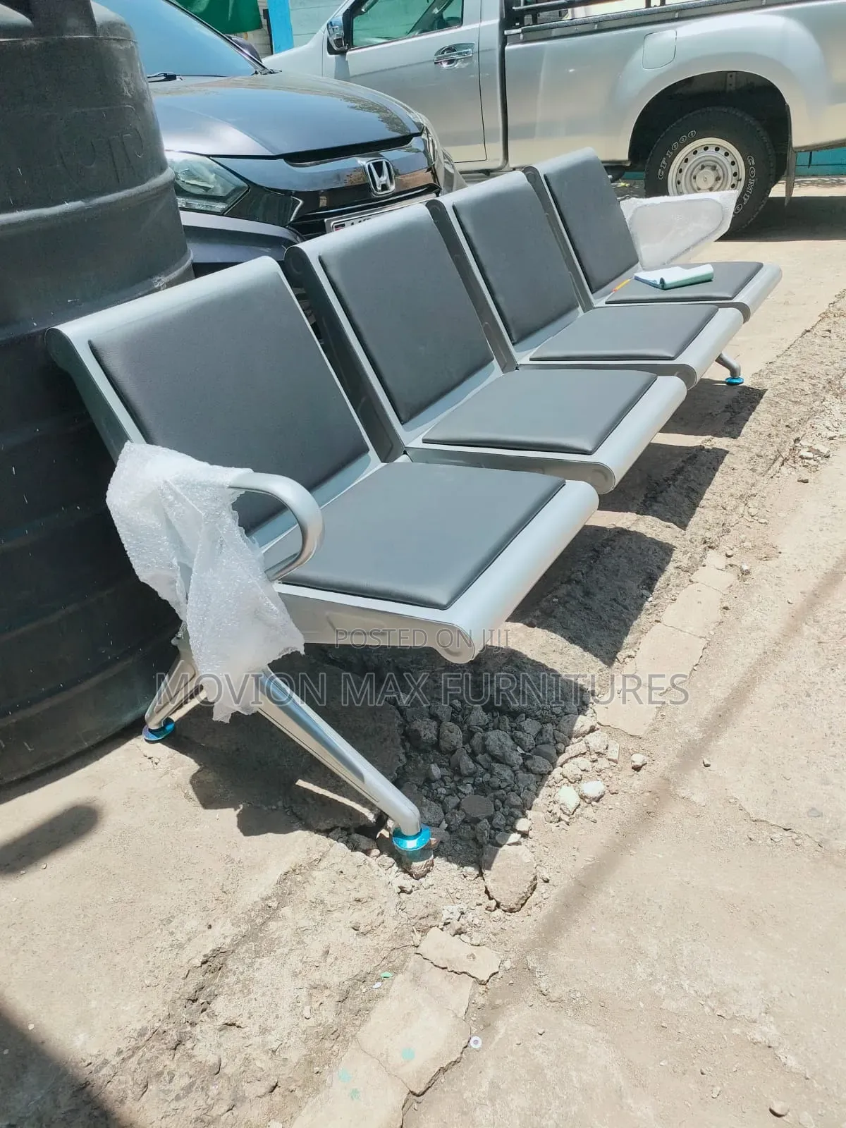 Padded Heavy Duty Waiting Bench Chair