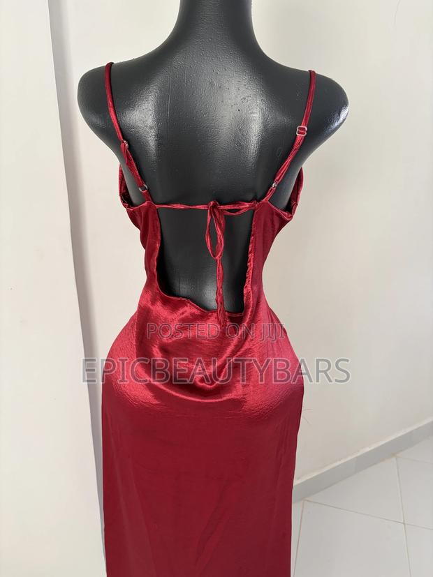 Strap Leaky Backless Dress Red Valentines Deals - thumbnail 3