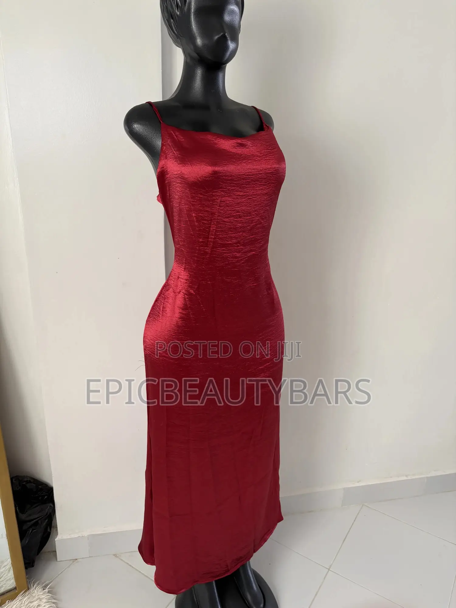 Strap Leaky Backless Dress Red Valentines Deals