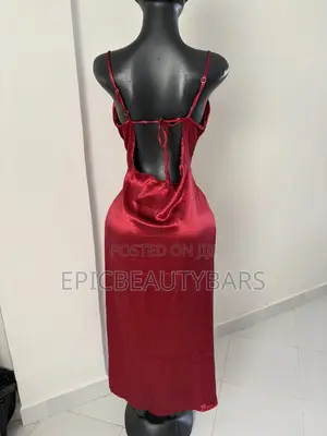 Strap Leaky Backless Dress Red Valentines Deals