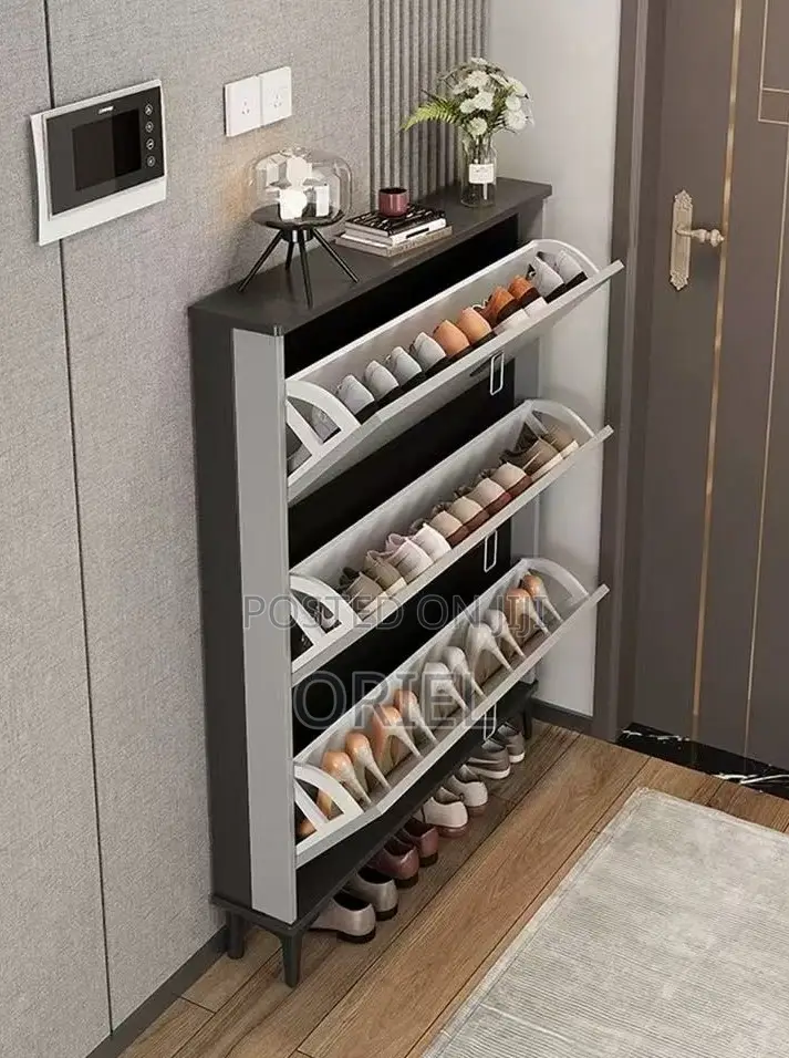 Home Decor; Modular Bucket-Style Shoe Storage Rack