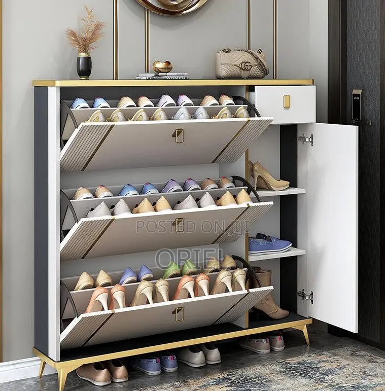 Home Decor; Modular Bucket-Style Shoe Storage Rack