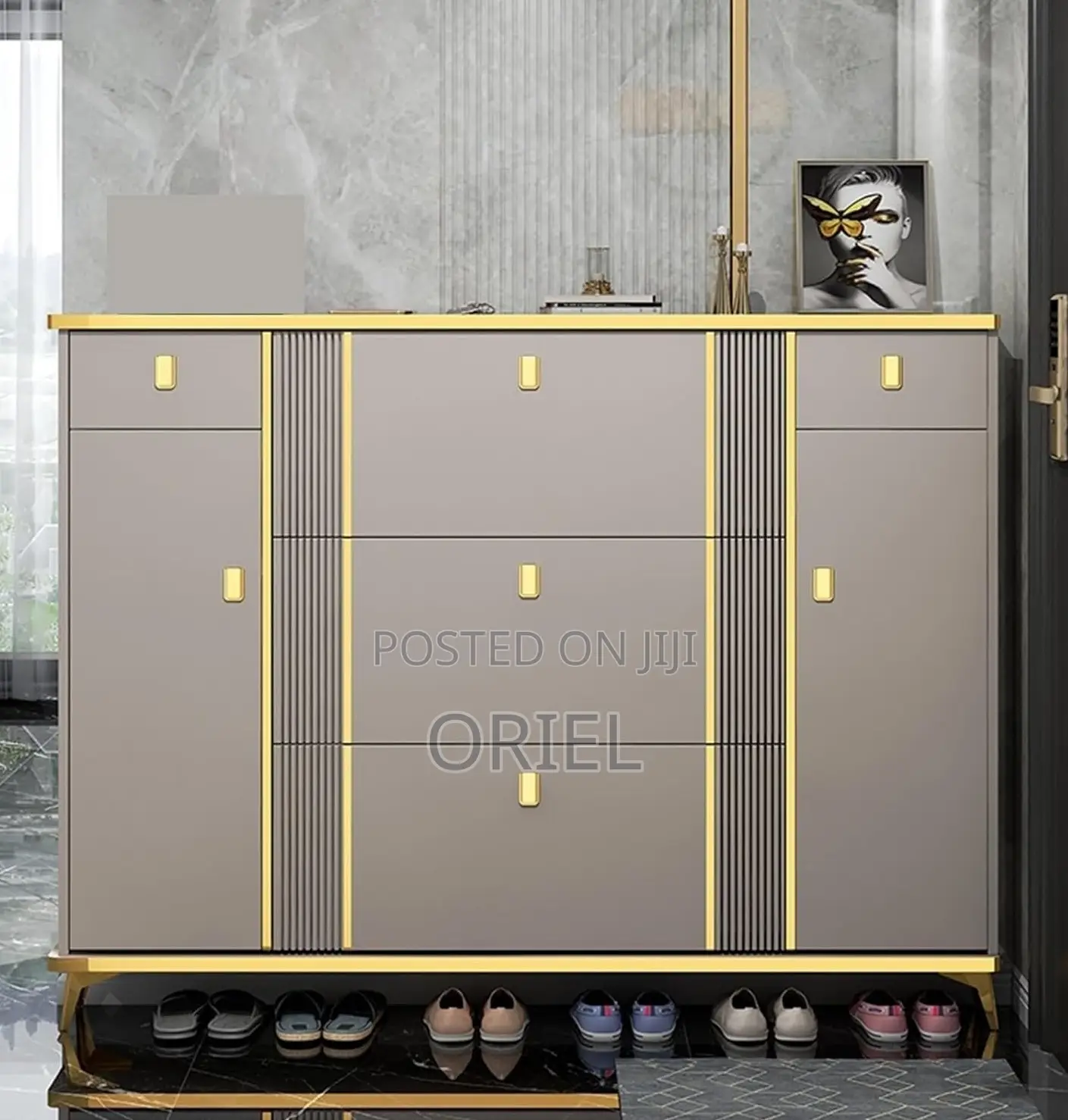 Home Decor; Modular Bucket-Style Shoe Storage Rack