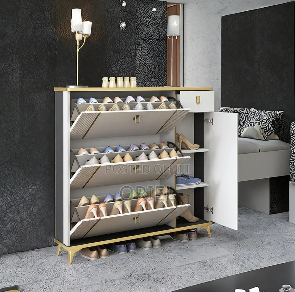 Home Decor; Modular Bucket-Style Shoe Storage Rack