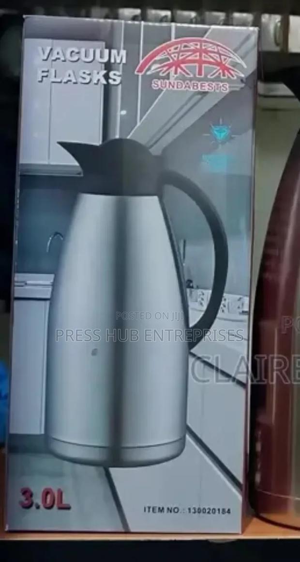 3.0l Stainless Steel Vacuum Flask: - main view
