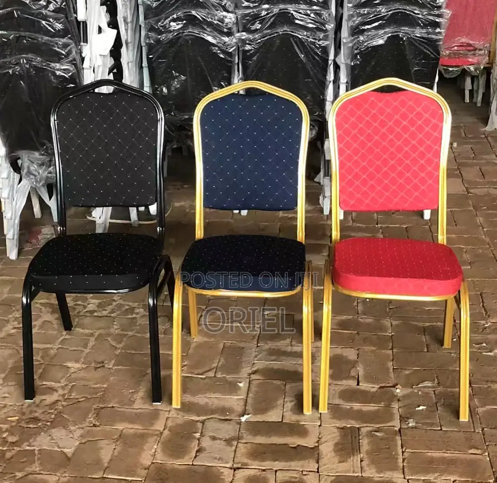 Conference Chairs; Red Contract-Grade Banquet Conference Chairs
