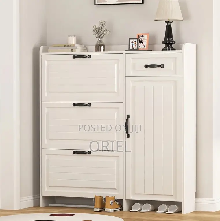 Home Decor; White Contemporary Footwear Storage Rack