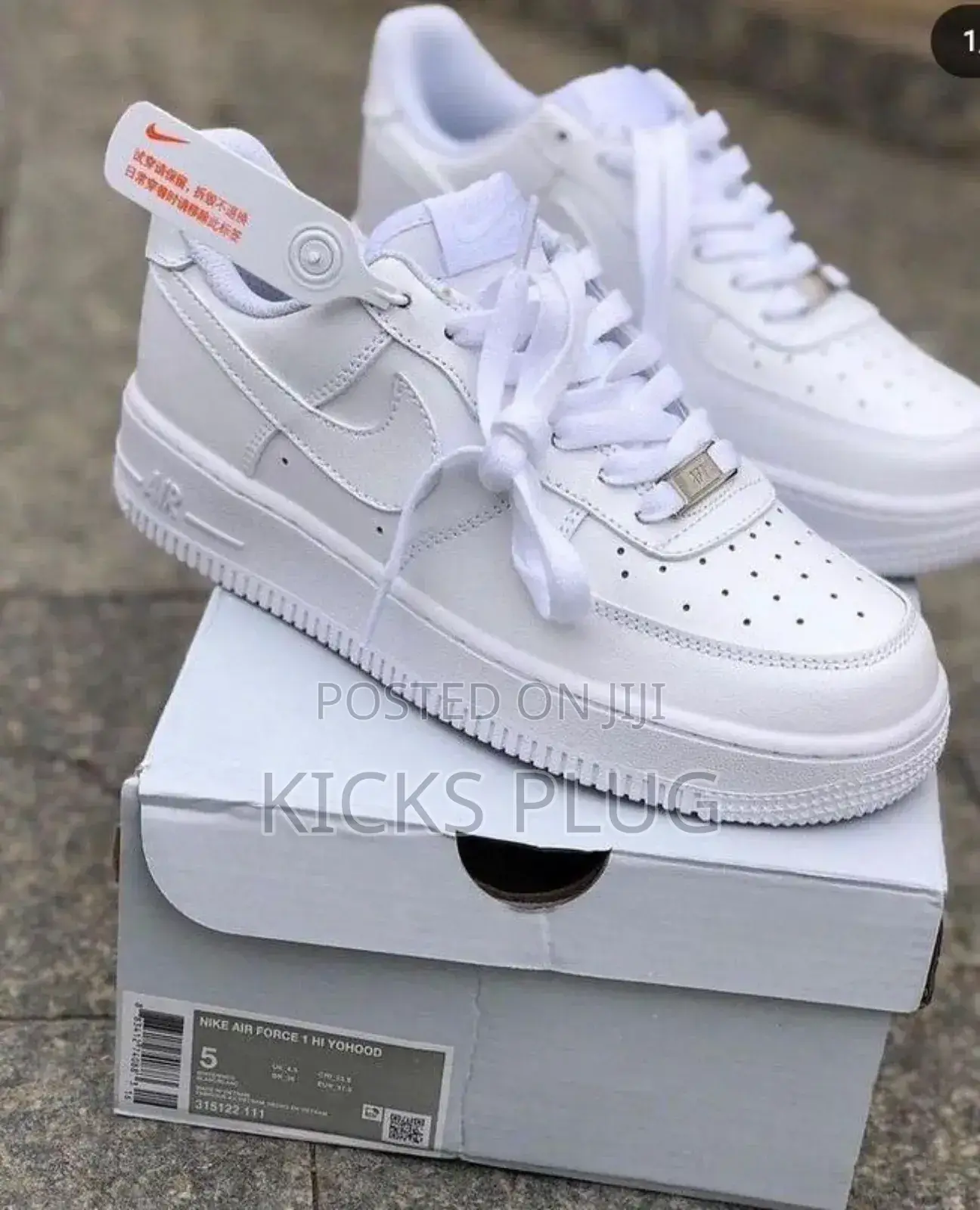 Airforce 1 White Durable Authentic Sneakers