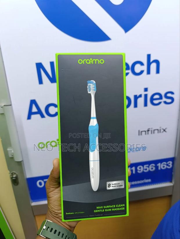 Oraimo Sonicare Electric Toothbrush ( 8 Toothbrush Heads Included)