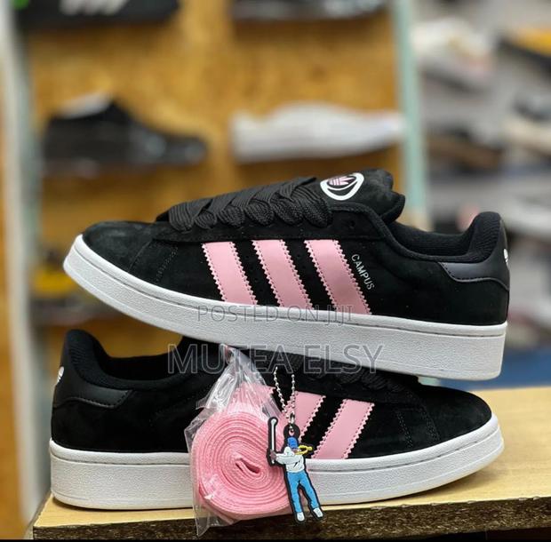 Black,Pink Brawn Campus Sneakers - thumbnail 2