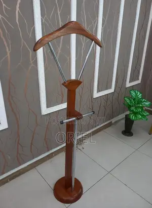 Office Hangers; Modern Executive Mahogany Coat Stand