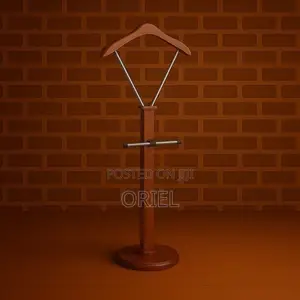 Office Hangers; Modern Executive Mahogany Coat Stand