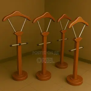Office Hangers; Modern Executive Mahogany Coat Stand