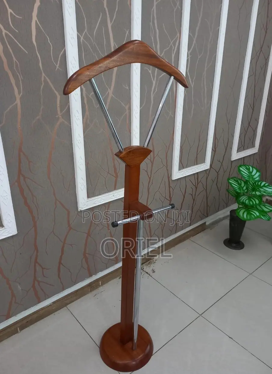Office Hangers; Modern Executive Mahogany Coat Stand