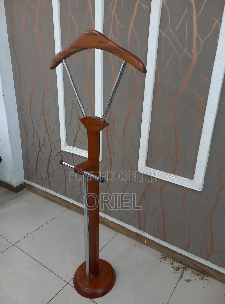 Office Hangers; Modern Executive Mahogany Coat Stand