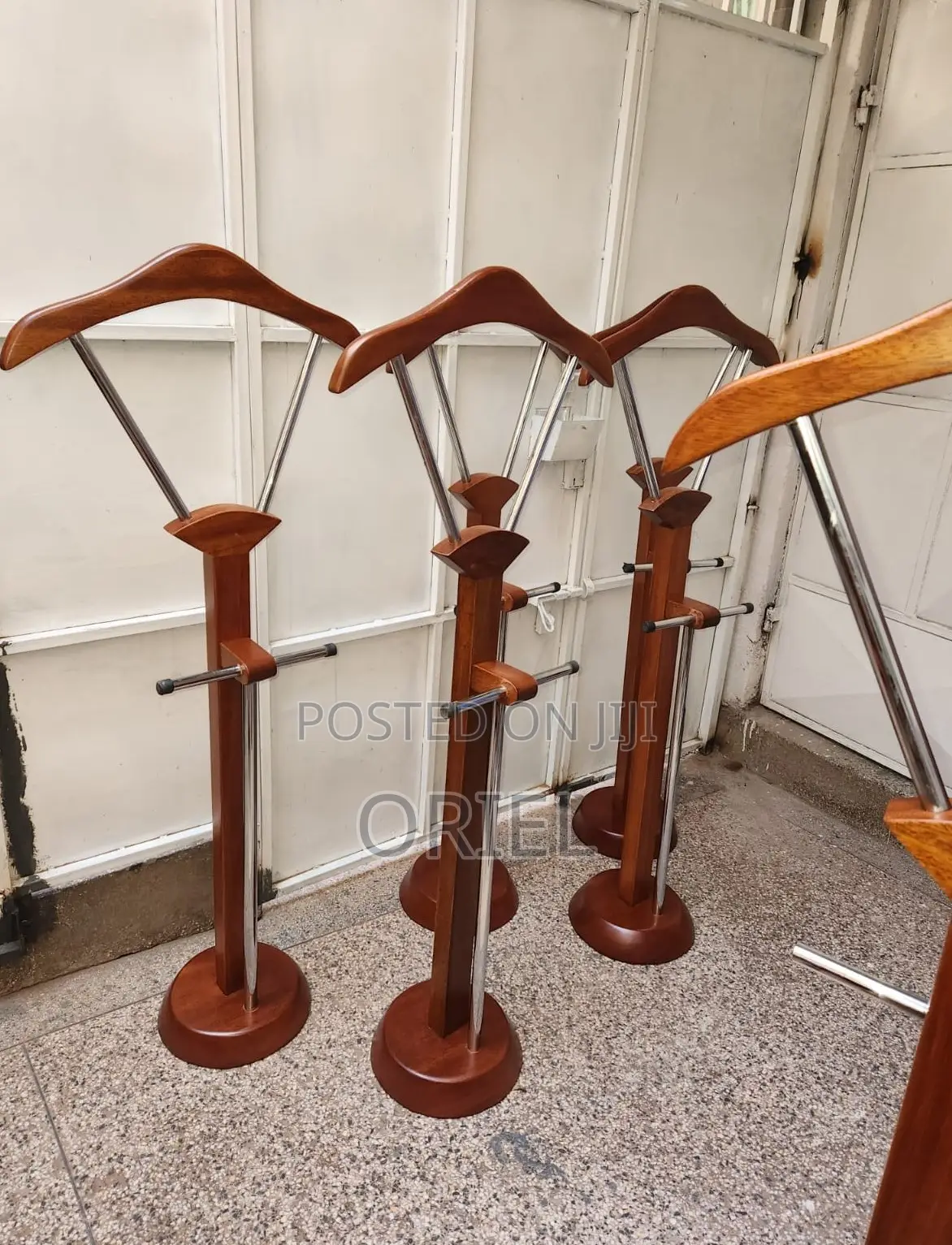 Office Hangers; Modern Executive Mahogany Coat Stand