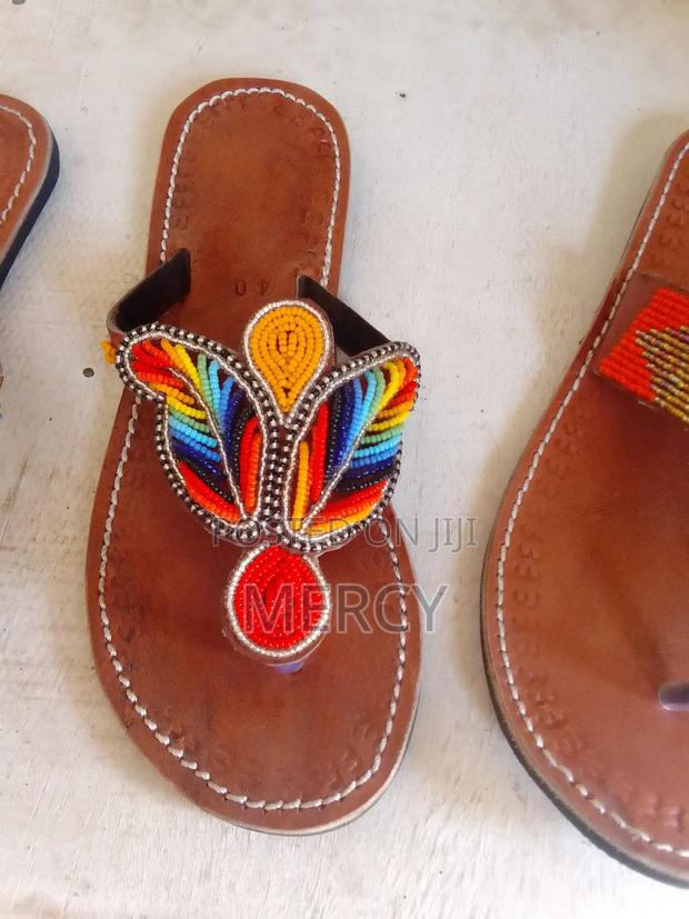 High Quality Leather Maasai Sandals - thumbnail 3