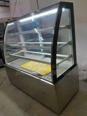 Stainless Steel Curved Glass Cold Showcase - thumbnail 2