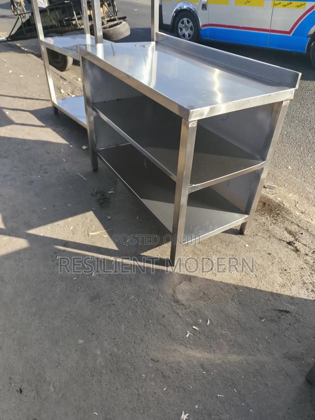 Stainless Steel Working Table With 2 Undershelf - main view