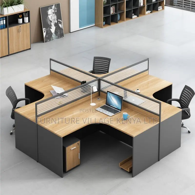 Workstation; Curved 4-way Workstation