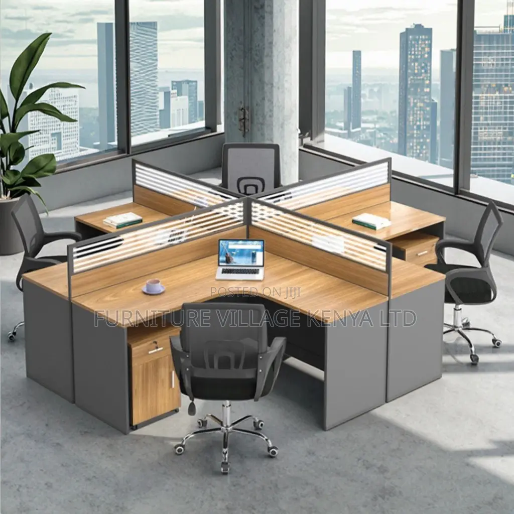 Workstation; Curved 4-way Workstation