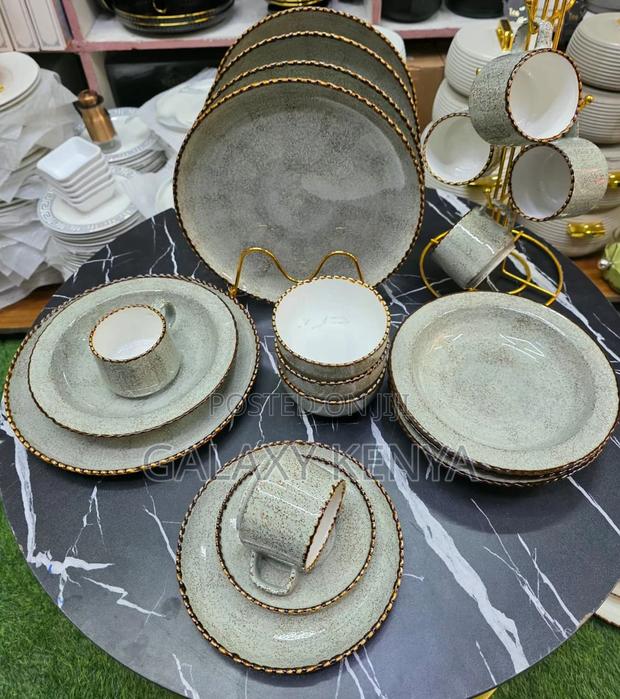 36pc Elegant Luxury European Kiln Porcelain Dinner Set