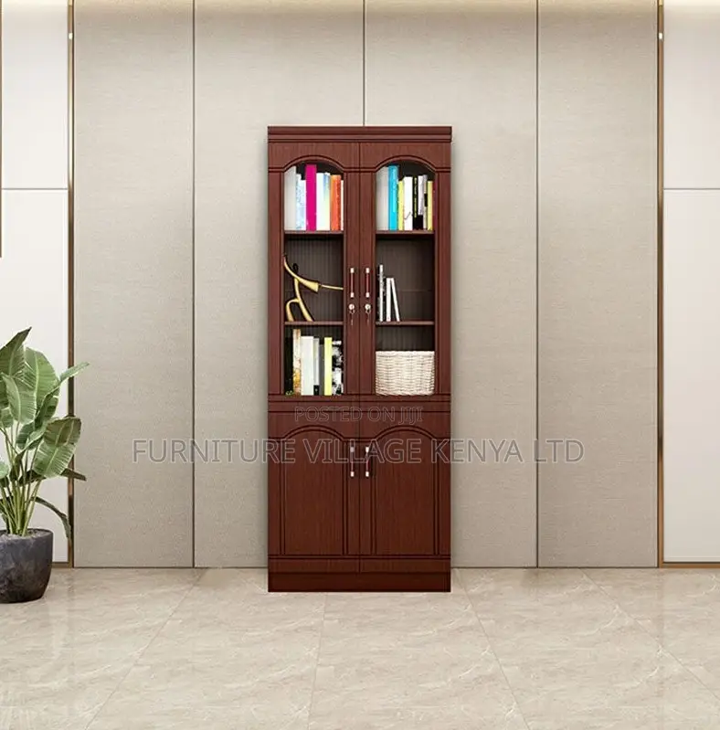 Office Cabinet; 2 Door Mahogany File Cabinet