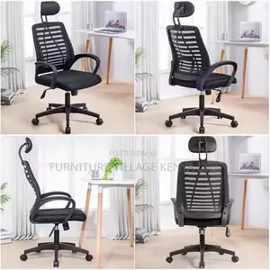 Office Chair; Ergonomic Headrest Office Seat