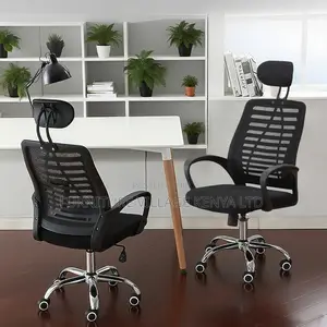 Office Chair; Ergonomic Headrest Office Seat