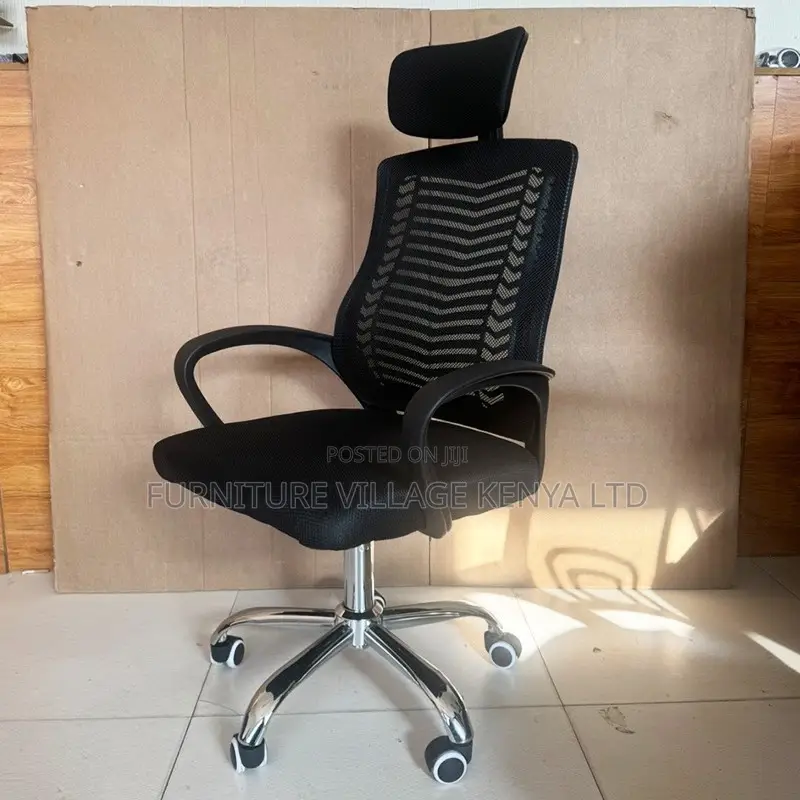 Office Chair; Ergonomic Headrest Office Seat