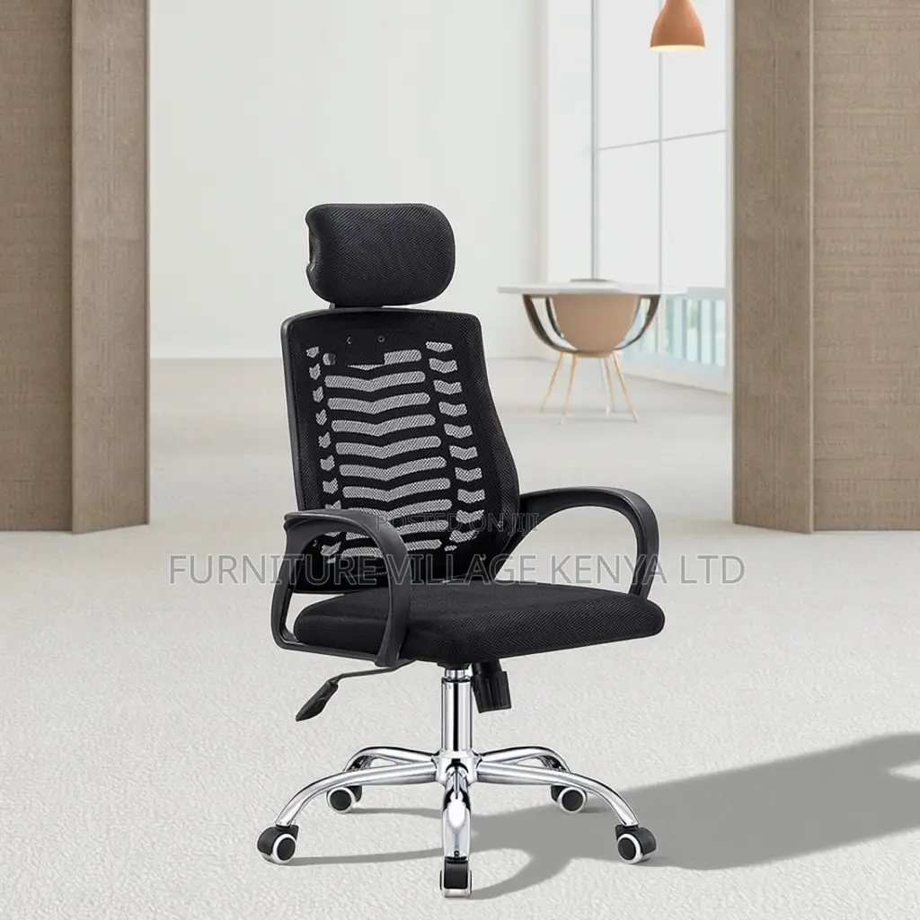 Office Chair; Ergonomic Headrest Office Seat