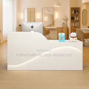 Reception Desk; Modern White Reception Desk [1.6m]