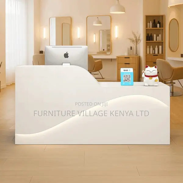 Reception Desk; Modern White Reception Desk [1.6m]
