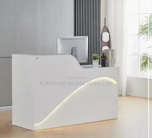 Reception Desk; Modern White Reception Desk [1.6m]
