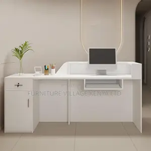 Reception Desk; Modern White Reception Desk [1.6m]