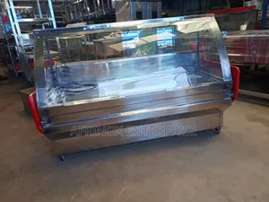 Meat Chiller Display. 6 Feets Refrigerated Meat Chiller. Pure Stainles