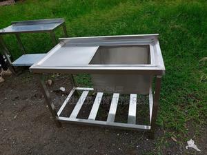 Single Bowl Sink, Kitchen Items Washing Station - thumbnail 2