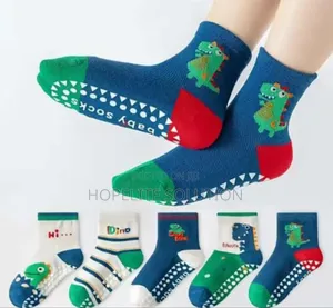 5 Pairs Cute Dino Baby Socks