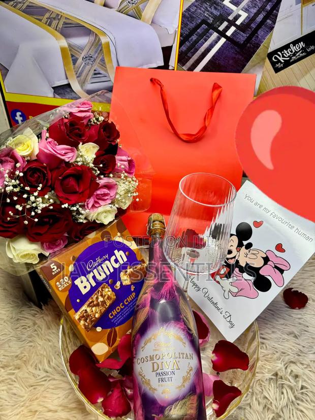 Valentines Gift: The Ultimate Romance Wine Floral Gift - main view