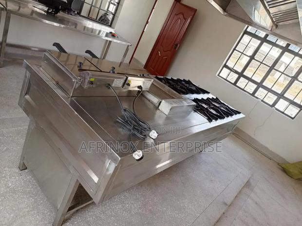 Hot Kitchen Commercial Cooker Combined With Deep Fryer and Griddle