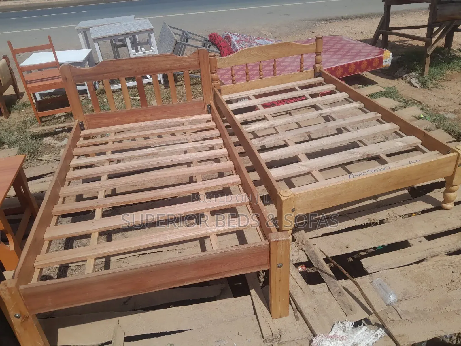 Solid Wooden Bed Size 4 by 6