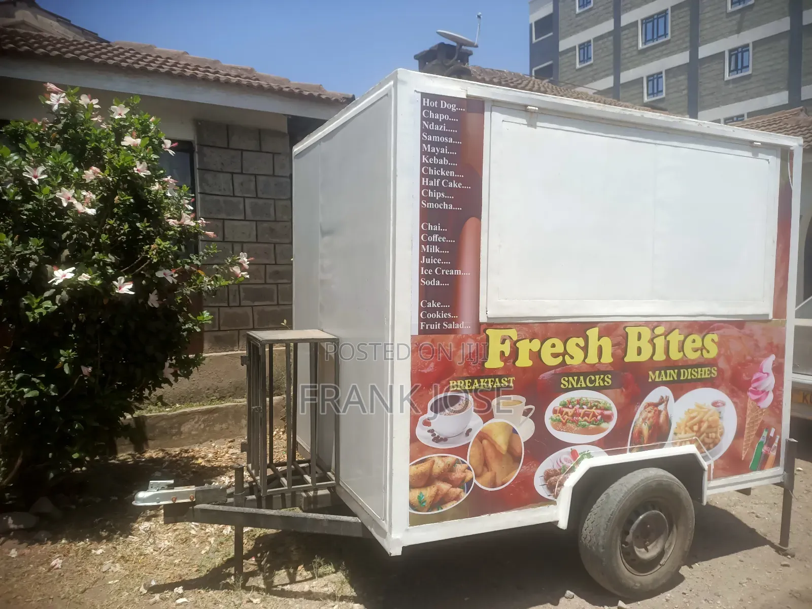 Food Truck 8 Feet by 5.5 Feet.