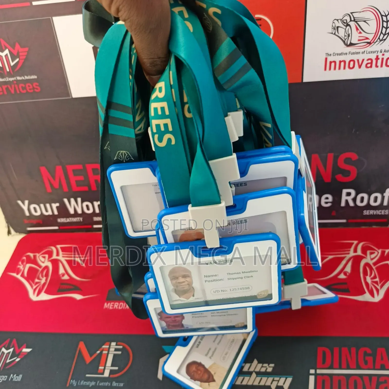 Lanyards, Staff I'd Cards