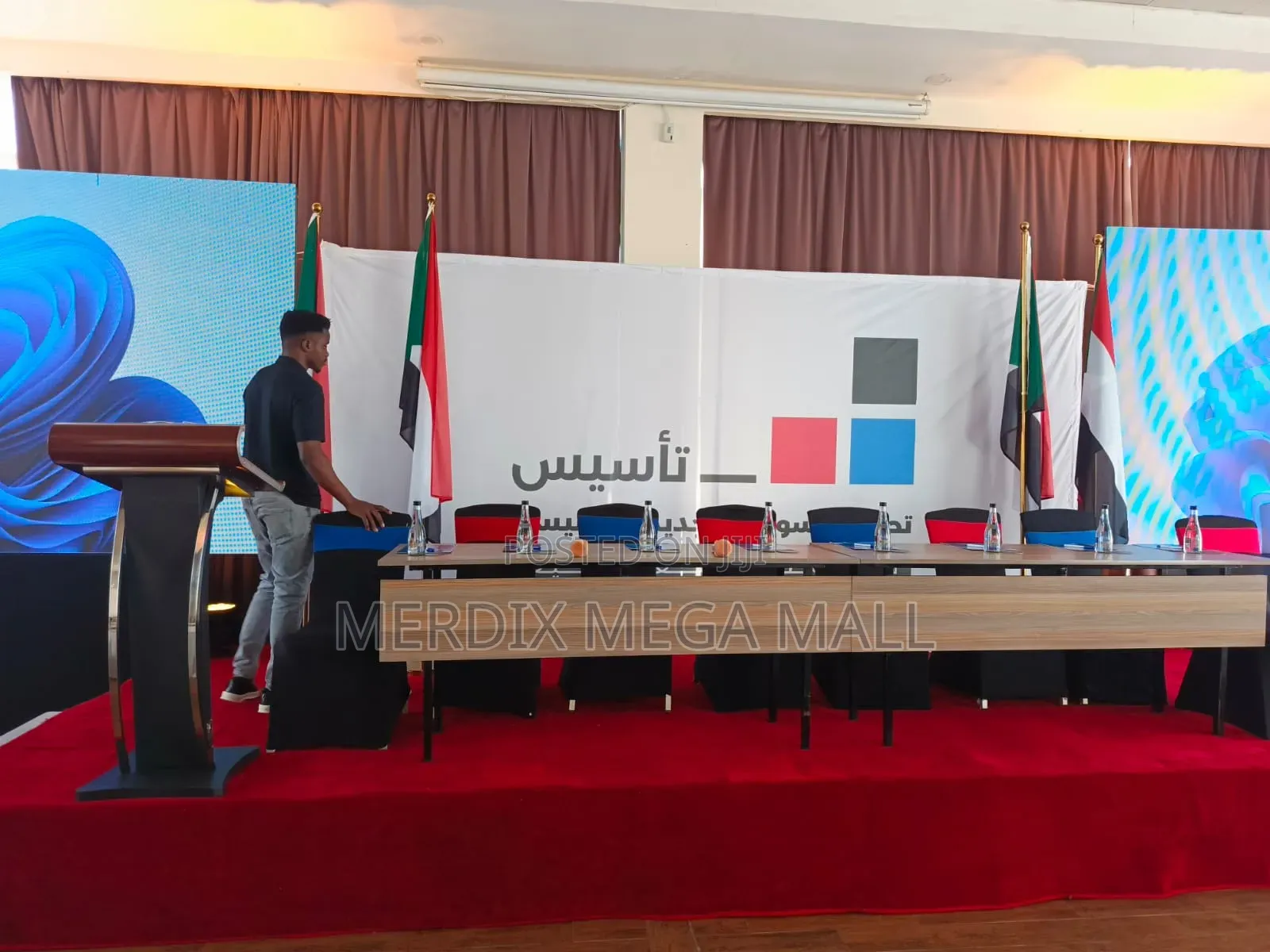Media Banner,Collapsible Backdrop Stand
